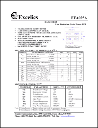 EFA025A Datasheet