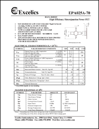 EPA025A-70 Datasheet