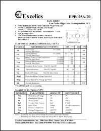 EPB025A-70 Datasheet