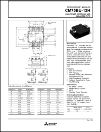 CM75BU-12H Datasheet