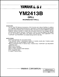 YM2413B-F Datasheet