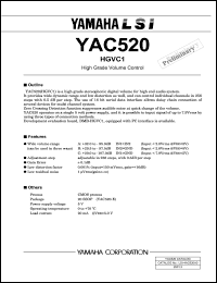 YAC520-E Datasheet