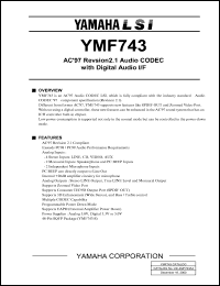 YMF743-S Datasheet