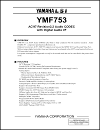 YMF753 Datasheet