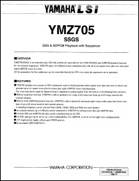 YMZ705 Datasheet