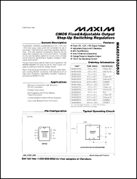 MAX660CSA Datasheet