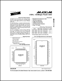 MAX114C-D Datasheet
