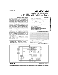 MAX1160ACWI Datasheet