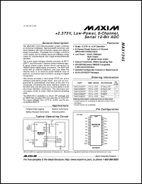 MAX126BEAX Datasheet