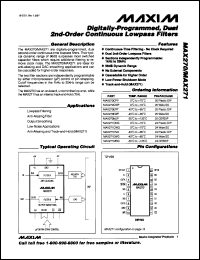 MAX297C-D Datasheet