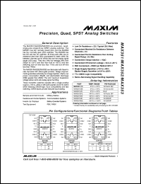 MAX366CPA Datasheet