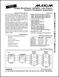 MAX4141CSD Datasheet