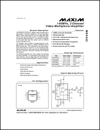MAX445C-D Datasheet