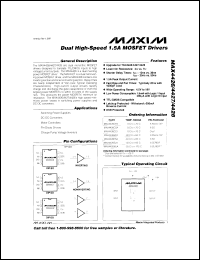 MAX4473ESA Datasheet