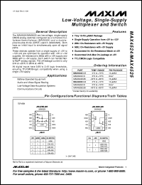 MAX4533CSP Datasheet