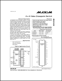 MAX4580CWE Datasheet