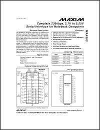 MAX603CSA Datasheet