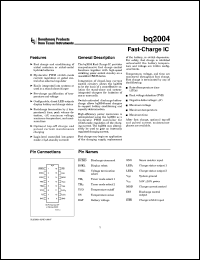 BQ2004PN Datasheet