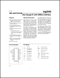 BQ2945SN-C409 Datasheet