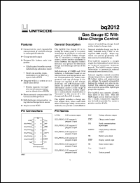 BQ2012SN-D107 Datasheet