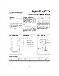 BQ4017MC-70 Datasheet