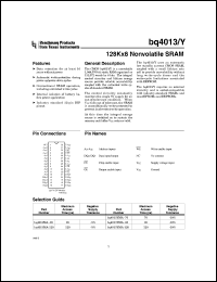 BQ4013YMA-70N Datasheet