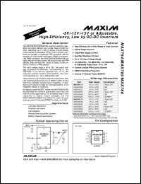 MAX781CBX Datasheet