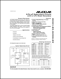 MAX6315US48D1-T Datasheet