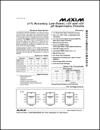 MAX825LEUK Datasheet
