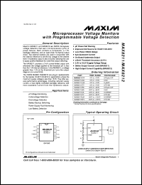 MAX834EUK-T Datasheet