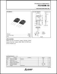 FS16SM-10 Datasheet