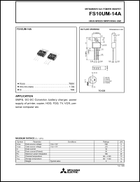 FS10UM-14A Datasheet