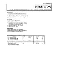 FU-319SPA-CV6 Datasheet