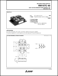 RM15TC-40 Datasheet