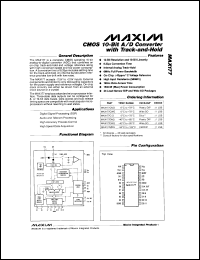 MAX4391MJA Datasheet
