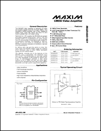 MAX750AC-D Datasheet