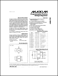 MAX637BCPA Datasheet