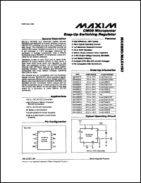 MAX404CSA Datasheet