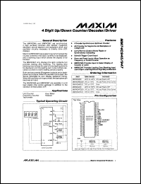 MAX697C-D Datasheet