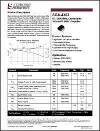 SGA-4363 Datasheet