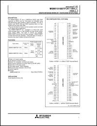 M5M51016BTRRT-10VL-I Datasheet