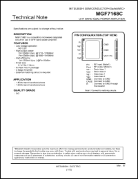 MGF7168C Datasheet