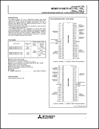 M5M51016RP-70LL Datasheet