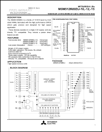 M5M512R88DJ-10 Datasheet