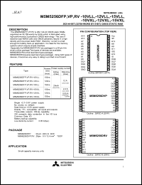 M5M5256DRV-12VLL Datasheet