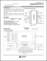 M5M54R01AJ-12 Datasheet