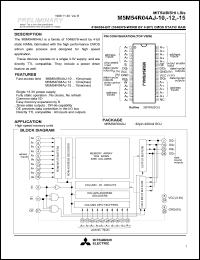 M5M54R04AJ-10 Datasheet