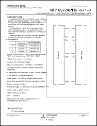 MH16S72APHB-8 Datasheet