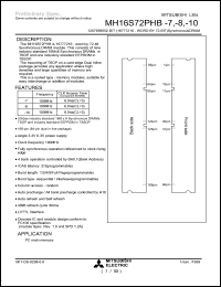 MH16S72PHB-8 Datasheet