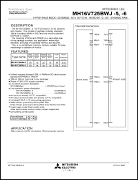MH16V725BWJ-6 Datasheet